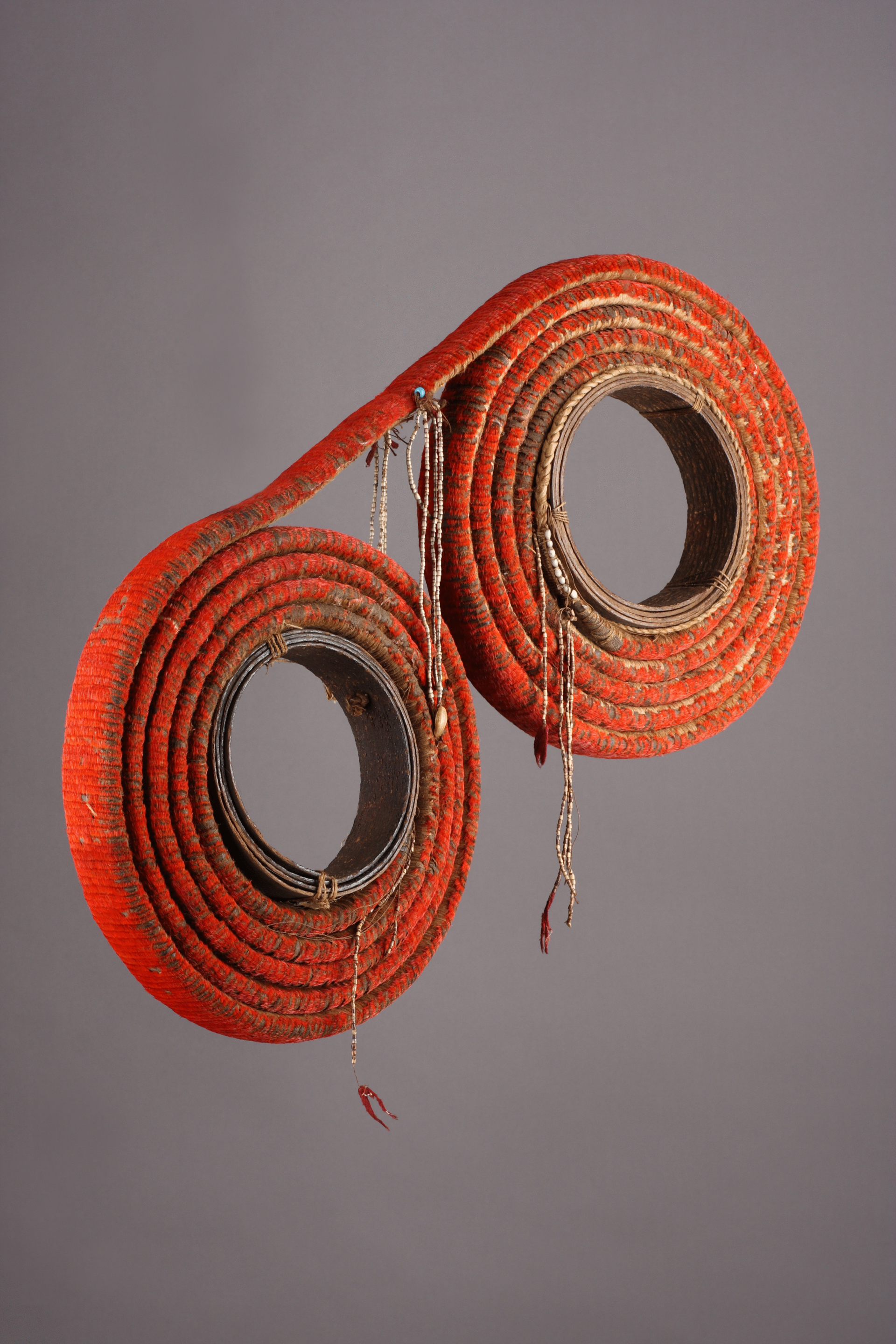 Rare Double Roll of Pacific Solomon Islands, Santa Cruz, Red Feather Currency, ‘Tevau’